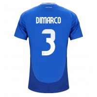 Camiseta Italia Federico Dimarco #3 Primera Equipación Eurocopa 2024 manga corta